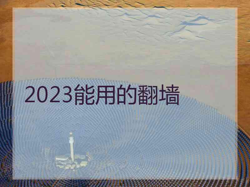 2023能用的翻墙