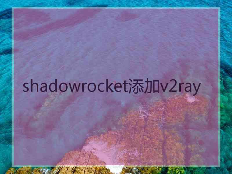 shadowrocket添加v2ray