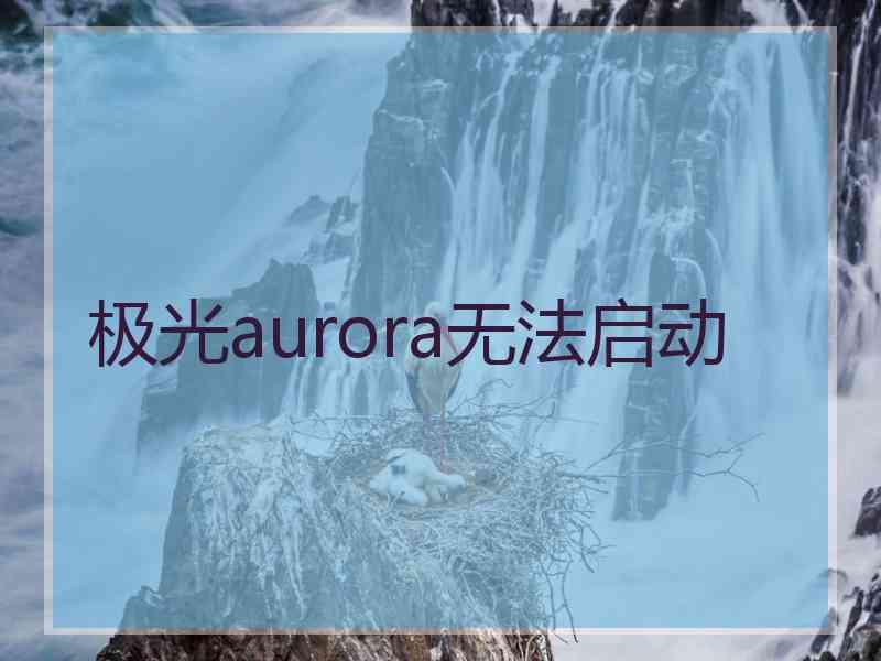 极光aurora无法启动