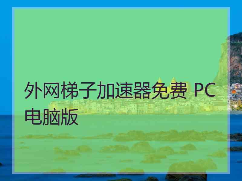 外网梯子加速器免费 PC电脑版