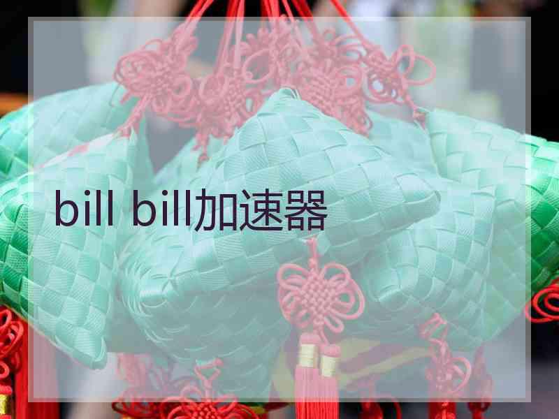 bill bill加速器