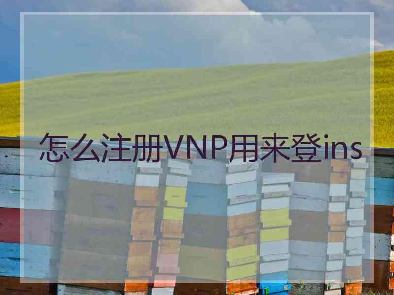 怎么注册VNP用来登ins