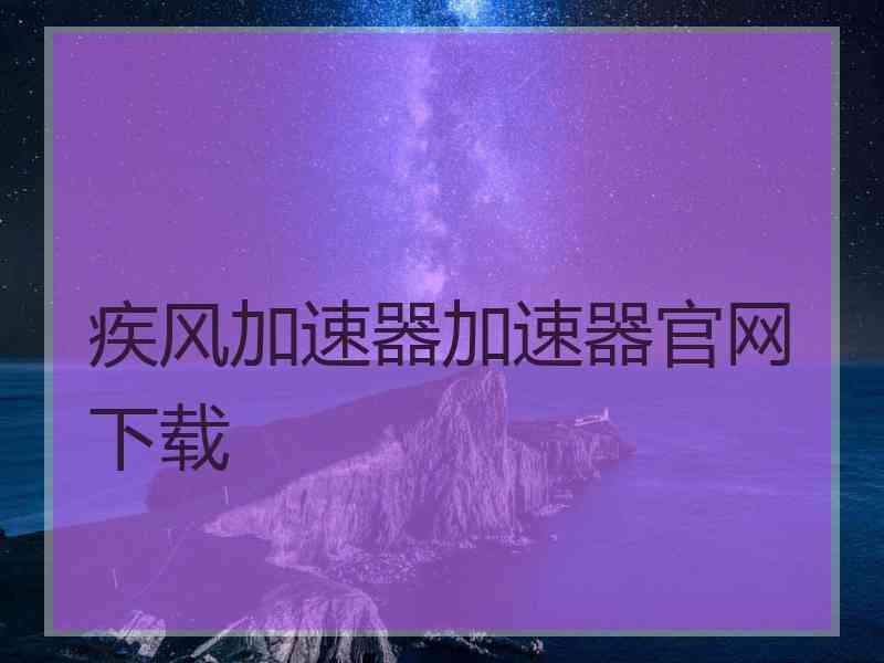 疾风加速器加速器官网下载