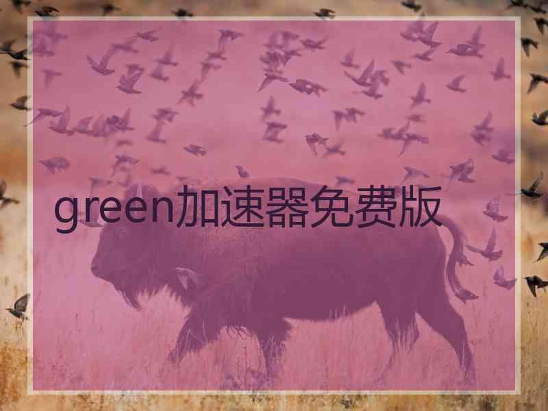 green加速器免费版