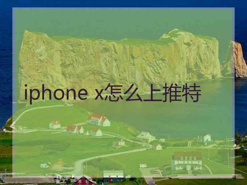 iphone x怎么上推特