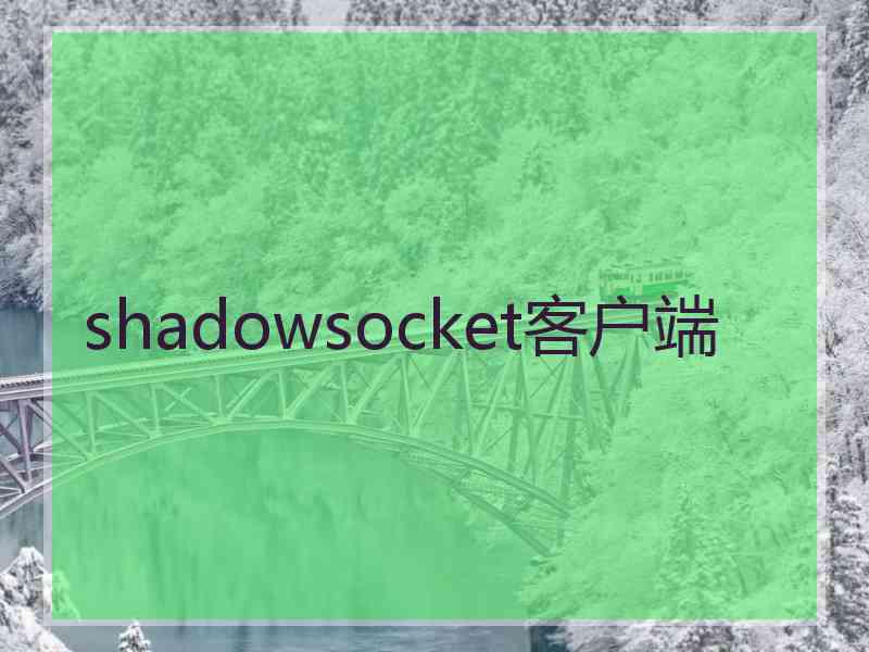 shadowsocket客户端