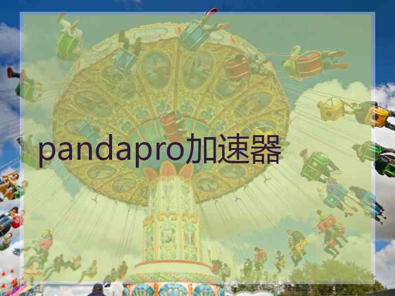 pandapro加速器