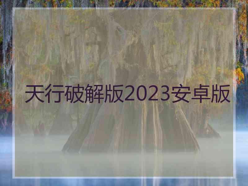 天行破解版2023安卓版