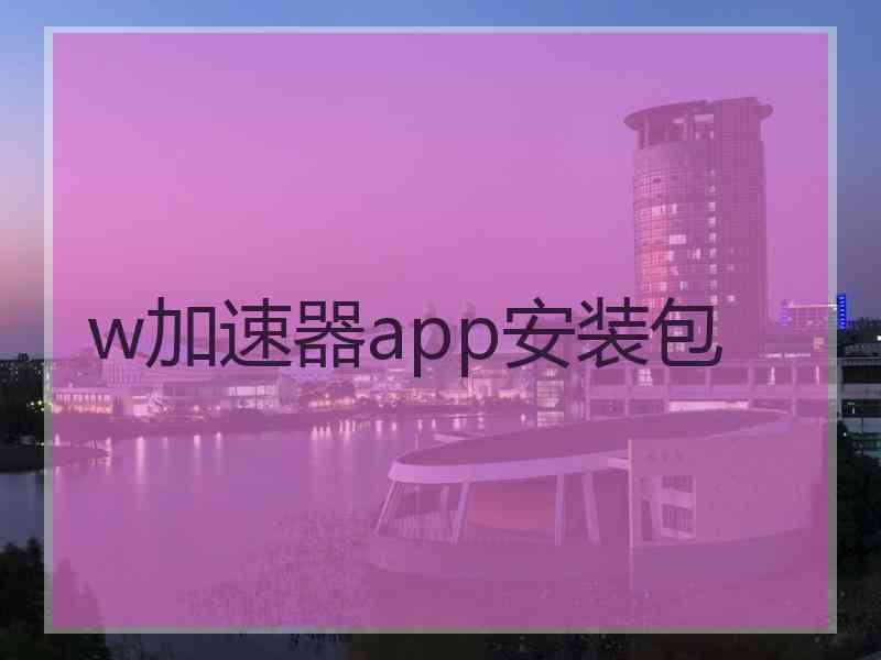 w加速器app安装包