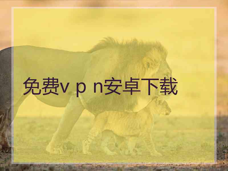 免费v p n安卓下载