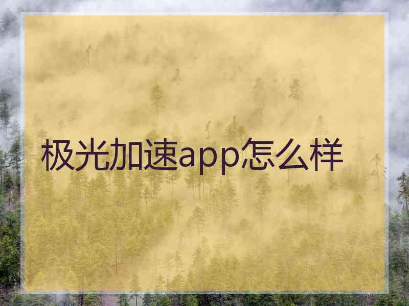 极光加速app怎么样