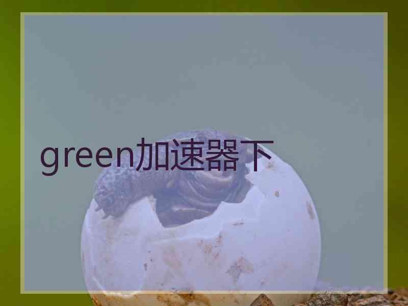 green加速器下