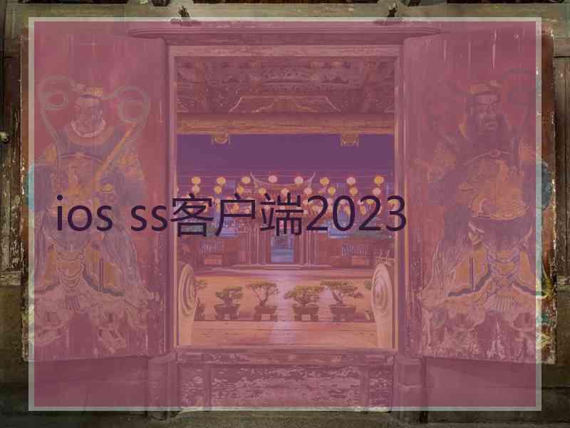 ios ss客户端2023