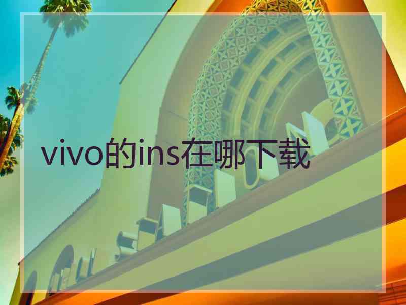 vivo的ins在哪下载