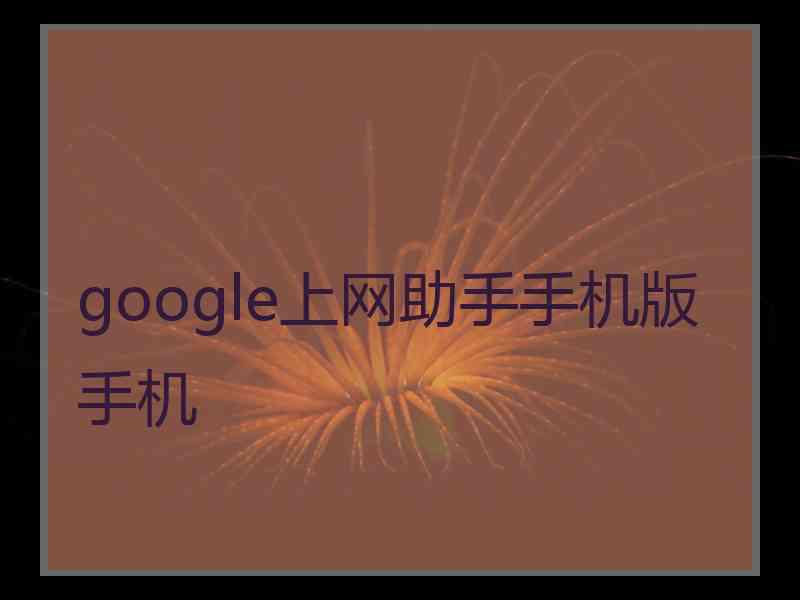 google上网助手手机版手机