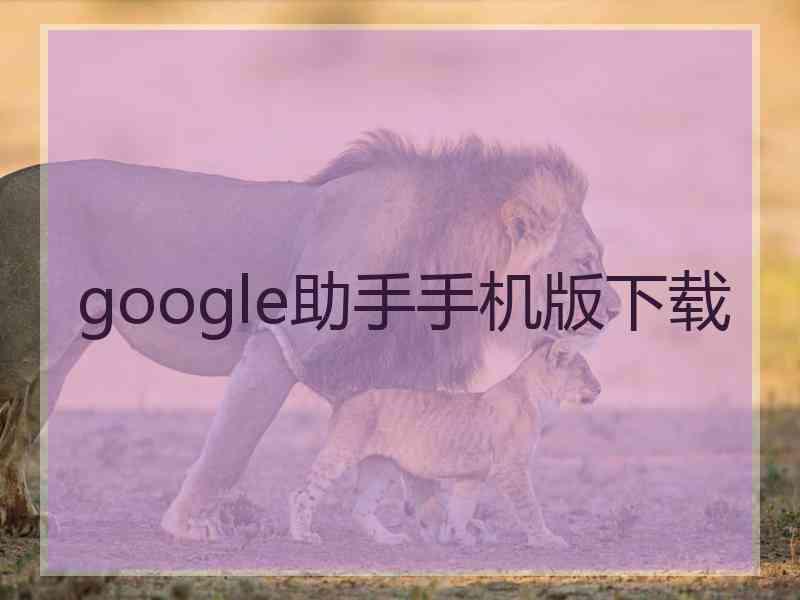 google助手手机版下载