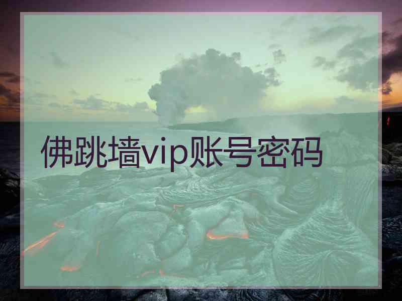 佛跳墙vip账号密码