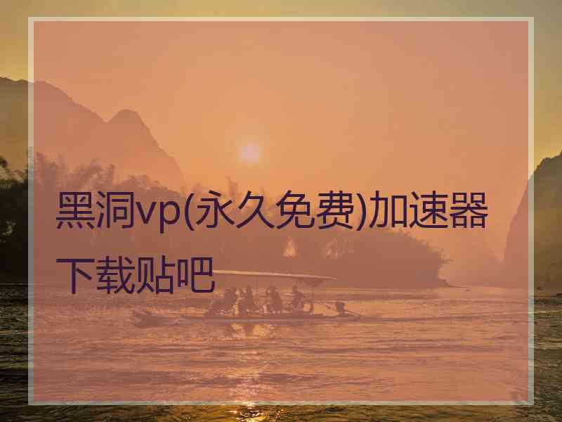 黑洞vp(永久免费)加速器下载贴吧