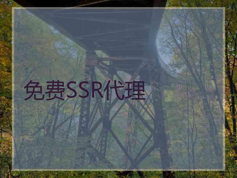 免费SSR代理