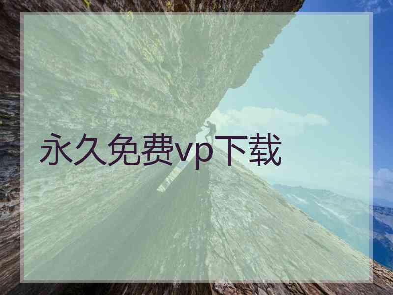 永久免费vp下载