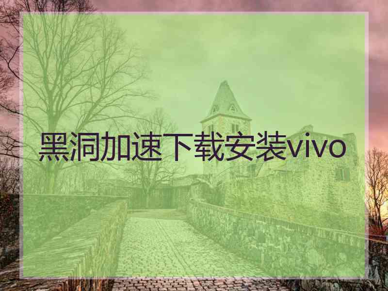 黑洞加速下载安装vivo